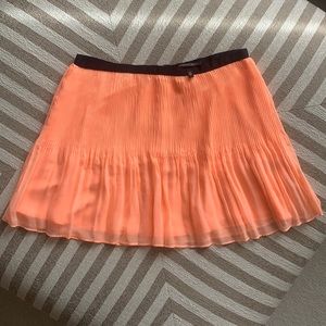 Neon peach mini skirt